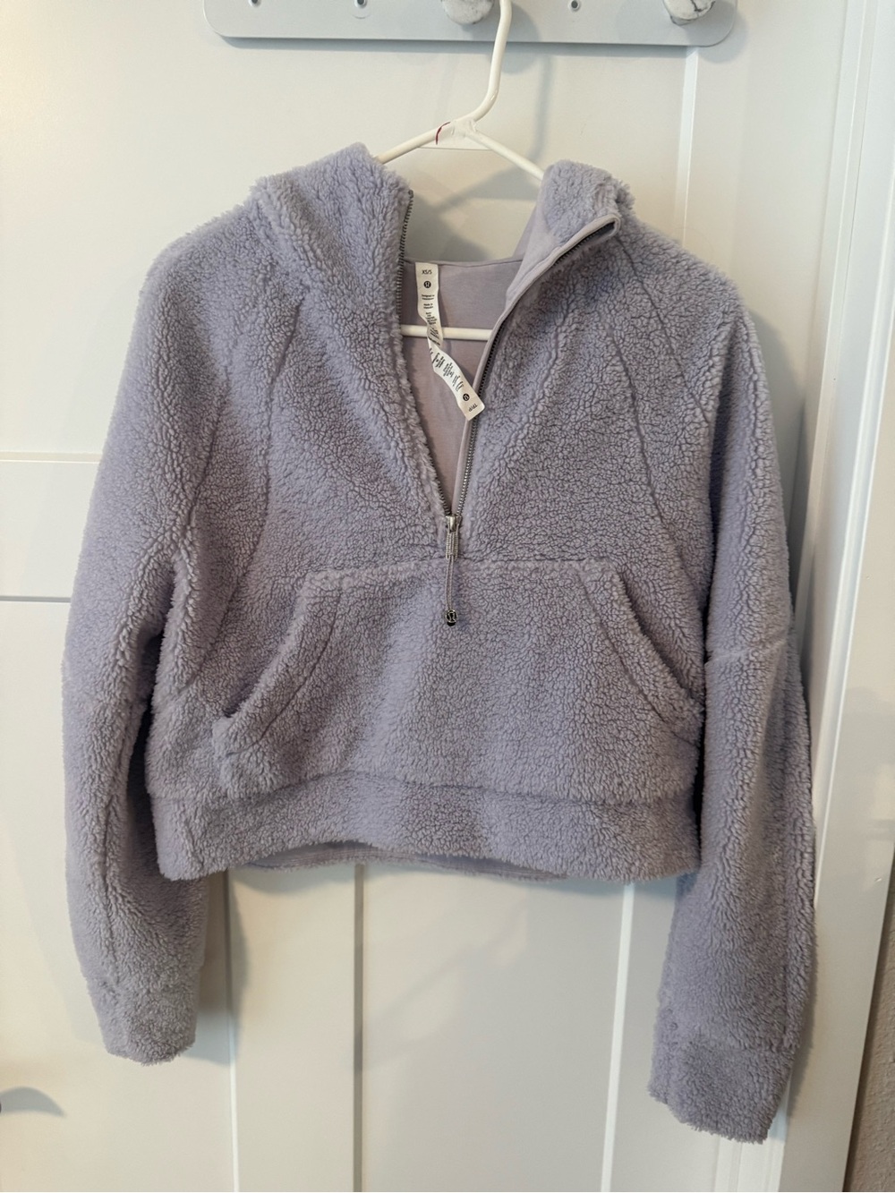 Lululemon Cozy Plush Half-Zip Pullover Hoodie - Light Lavender XS/S